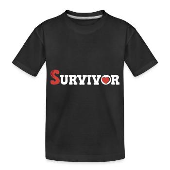 Crise cardiaque Chirurgie cardiaque Chirurgie Hospital - T-shirt bio Premium Enfant - noir - Devant