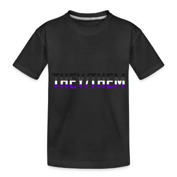 They Them Pronomen Ace Pride Month LGBTQ Asexual - Kinder Premium Bio T-Shirt - Schwarz - Vorne