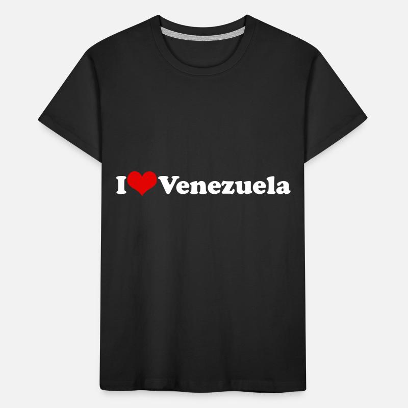 Ich liebe Venezuela Kinder Premium Bio T-Shirt