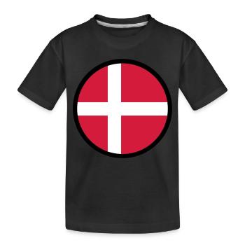 Marqué par le Danemark - T-shirt bio Premium Enfant - noir - Devant