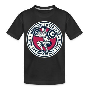 Haltérophiles Sport Fitness Lifestyle Sport fer - T-shirt bio Premium Enfant - noir - Devant