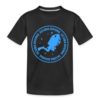 scuba diving - Kids' Premium Organic T-Shirt - black - Front