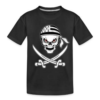 corsaire breton - T-shirt bio Premium Enfant - noir - Devant