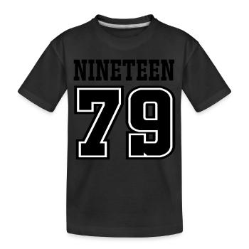 1979 - Kinder Premium Bio T-Shirt - Schwarz - Vorne