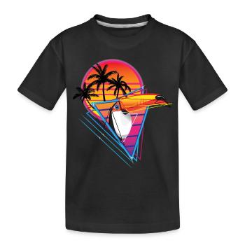 Retronéon toucan - T-shirt bio Premium Enfant - noir - Devant