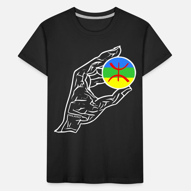 Drapeau de la main Amazigh T-shirt bio Premium Enfant