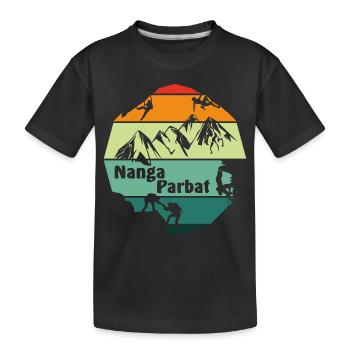 nanga parbat - T-shirt bio Premium Enfant - noir - Devant