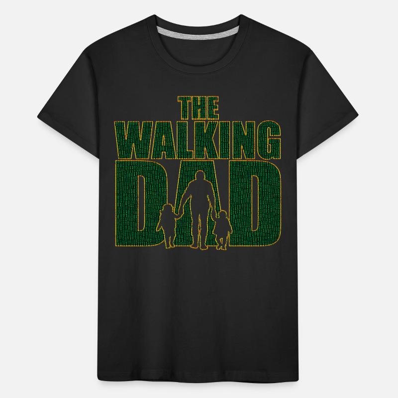 Le papa qui marche Code Père Code Cadeau de fête des pères T-shirt bio Premium Enfant