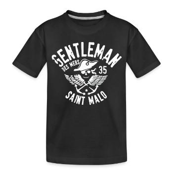 Gentleman des mers - T-shirt bio Premium Enfant - noir - Devant