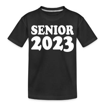 Senior 2023 - Kinder Premium Bio T-Shirt - Schwarz - Vorne