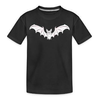Fledermaus chauve-souris blanche goth - T-shirt bio Premium Enfant - noir - Devant