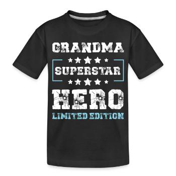 Oma Limited Edition Spruch - Kinder Premium Bio T-Shirt - Schwarz - Vorne