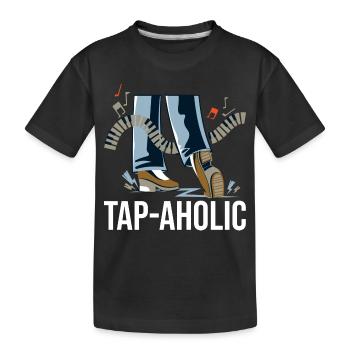 Stepptänzer - Kinder Premium Bio T-Shirt - Schwarz - Vorne