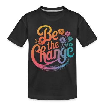 Altruisme Don désintéressé Donner d’école - T-shirt bio Premium Enfant - noir - Devant