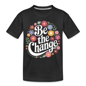 Altruisme Don désintéressé Donner d’école - T-shirt bio Premium Enfant - noir - Devant
