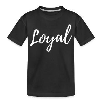 Loyauté loyale - T-shirt bio Premium Enfant - noir - Devant