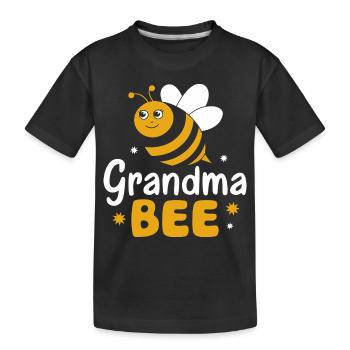 honey bee beekeeper bees bee - Kids' Premium Organic T-Shirt - black - Front