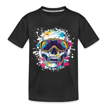 Skull Ski Lunettes de ski - T-shirt bio Premium Enfant - noir - Devant