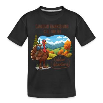 L’aventure canadienne de l’Action de grâce - T-shirt bio Premium Enfant - noir - Devant
