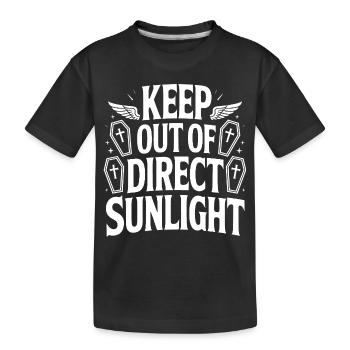 Tenir à l’abri de la lumière directe du soleil ! Vampire Goth Emo - T-shirt bio Premium Enfant - noir - Devant