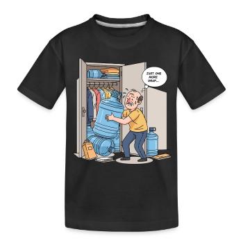 Juste une goutte d’eau... - T-shirt bio Premium Enfant - noir - Devant