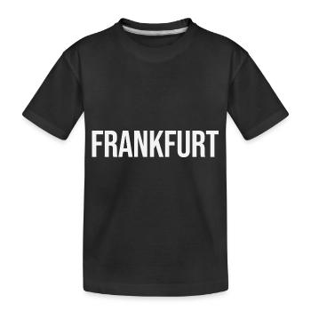Frankfurt - Kinder Premium Bio T-Shirt - Schwarz - Vorne