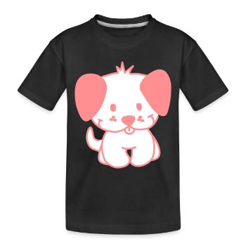 dog - Kinder Premium Bio T-Shirt - Schwarz - Vorne