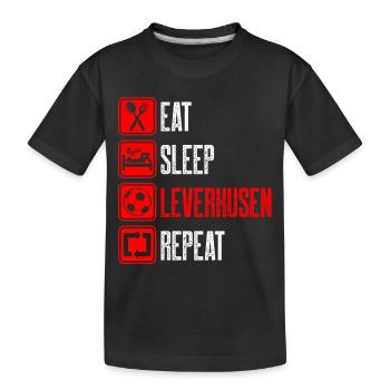 Répétez Leverkusen - T-shirt bio Premium Enfant - noir - Devant