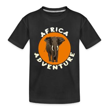Aventures Afrique - T-shirt bio Premium Enfant - noir - Devant
