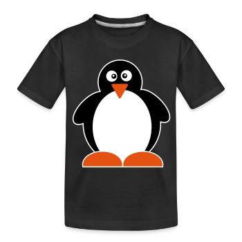 Pingouin - T-shirt bio Premium Enfant - noir - Devant