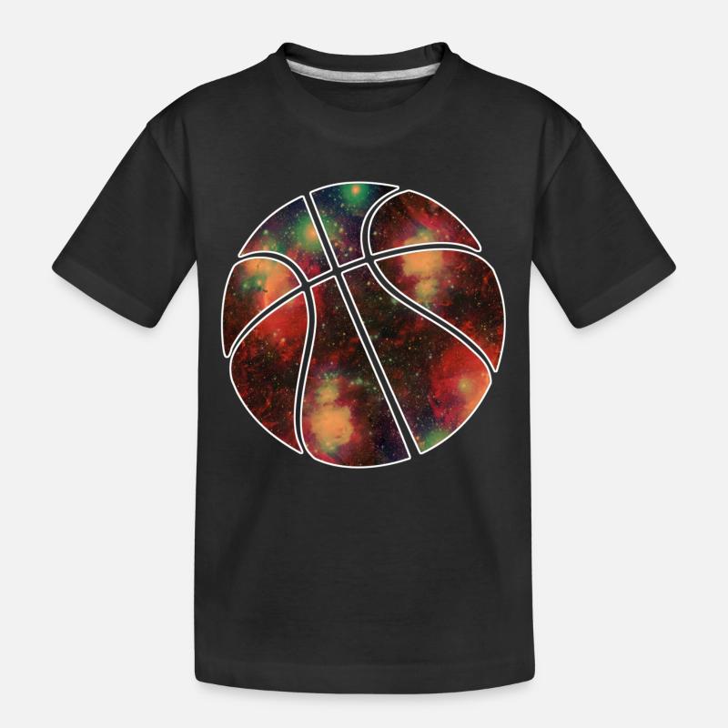 basketball galaxy - T-shirt bio Premium Enfant - noir