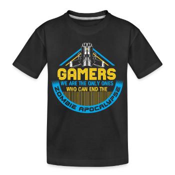 Zombie Apocalypse Zombies Spell - T-shirt bio Premium Enfant - noir - Devant