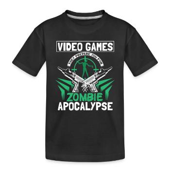 Zombie Apocalypse Zombies Cadeau - T-shirt bio Premium Enfant - noir - Devant