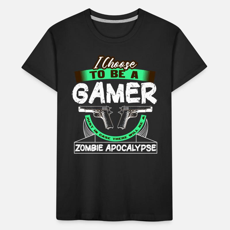 Zombie Apokalypse Games Horror Geschenkidee Kinder Premium Bio T-Shirt