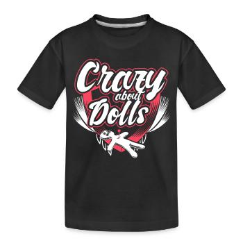Poupée vaudou Drôle de dicton Cadeau - T-shirt bio Premium Enfant - noir - Devant