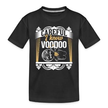 Voodoo Puppe Horror - Kinder Premium Bio T-Shirt - Schwarz - Vorne