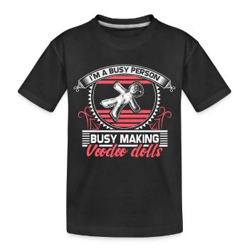 Voodoo Ghost Drôle d’idée cadeau - T-shirt bio Premium Enfant - noir - Devant