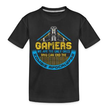 Zombie Apocalypse Undead Epidemic Idée cadeau - T-shirt bio Premium Enfant - noir - Devant