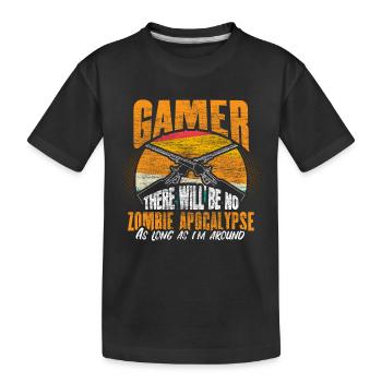 Zombie Apocalypse Idée cadeau Halloween - T-shirt bio Premium Enfant - noir - Devant