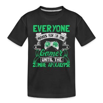 Zombie Apocalypse Gaming Épidémie Cadeau - T-shirt bio Premium Enfant - noir - Devant