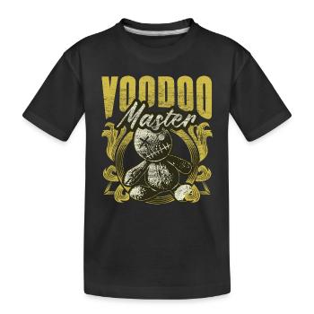 Poupée vaudou disant idée cadeau - T-shirt bio Premium Enfant - noir - Devant