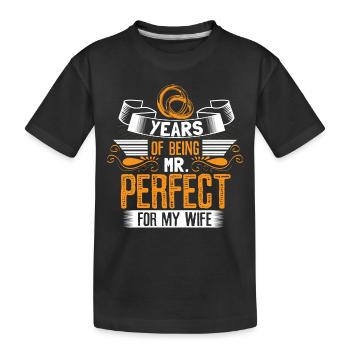 Mariage Mari Cadeau de mariage - T-shirt bio Premium Enfant - noir - Devant