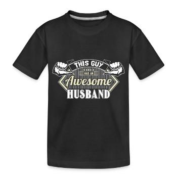 Mariage gay Homme Cadeau d’amour - T-shirt bio Premium Enfant - noir - Devant