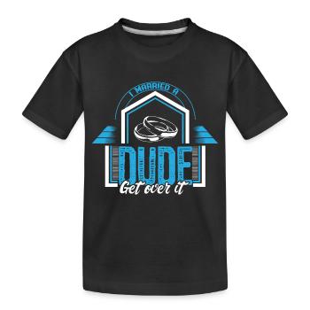 Mariage gay Mari Relation Idée cadeau - T-shirt bio Premium Enfant - noir - Devant