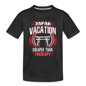 Japan Geisha Stolz - Kinder Premium Bio T-Shirt - Schwarz - Vorne