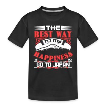 Japan Geisha Nippon Gift Idea - Kids' Premium Organic T-Shirt - black - Front