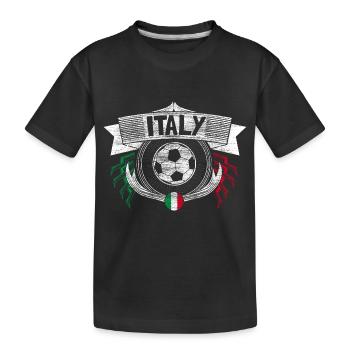 Italy Football Italy National Team - Kids' Premium Organic T-Shirt - black - Front