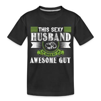 Partenariat de mariage gay - T-shirt bio Premium Enfant - noir - Devant