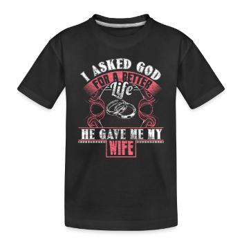Ehe Eheleute - Kinder Premium Bio T-Shirt - Schwarz - Vorne
