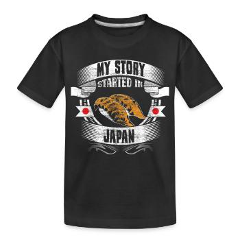 Japon Manga Japonais - T-shirt bio Premium Enfant - noir - Devant